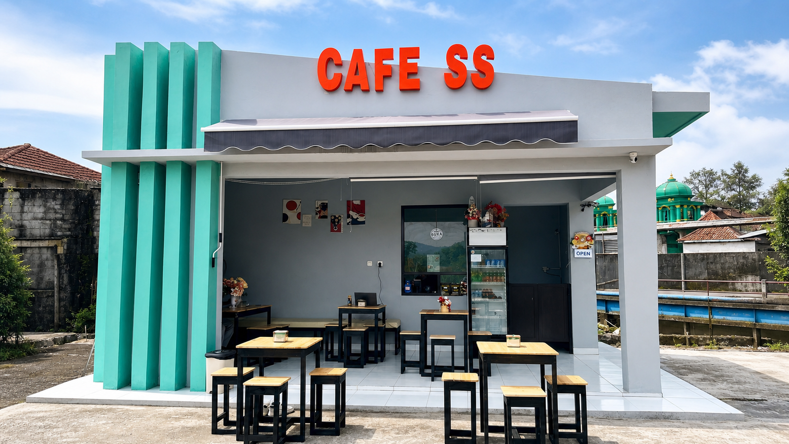 Tampak depan Cafe SS Leuwisadeng